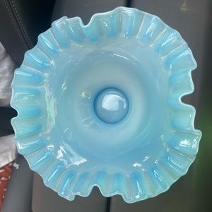 Blue Fenton Glass Bowl